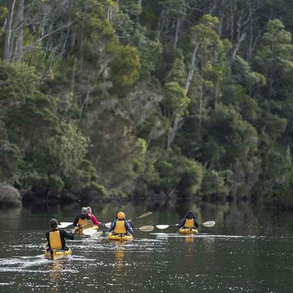 Kayaking and enjoying the area