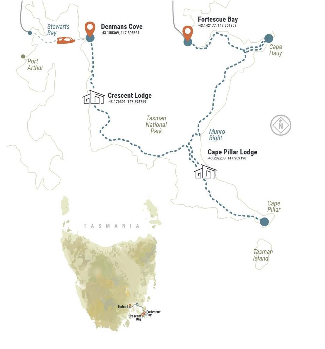 Three Capes Signature Walk Map