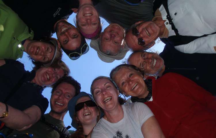 Happy smiles at the end of the track.