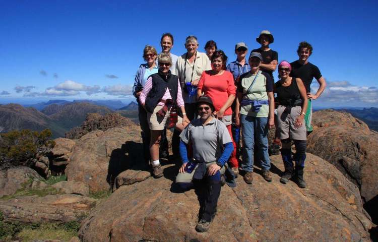 We made it!  Mt Ossa's peak