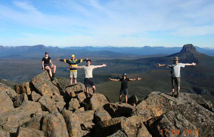 The "group" on Cradle Mtn Summit