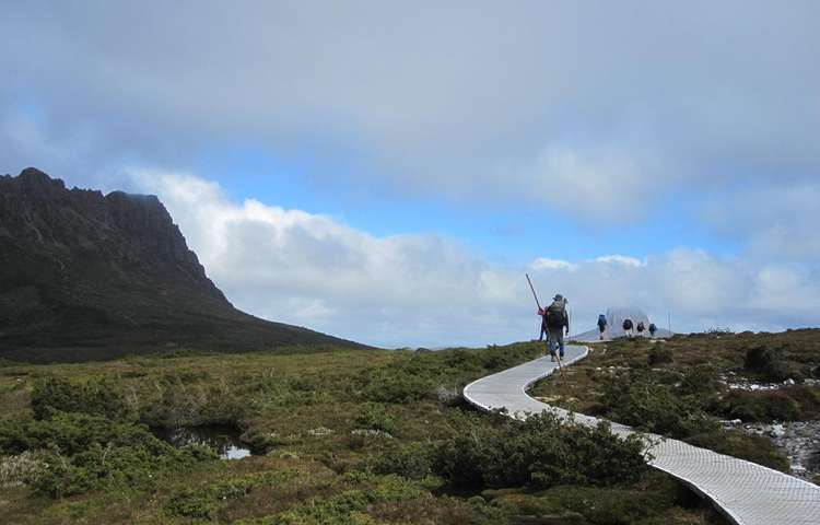 Day 1: Cradle Mt with Barn Bluff in the distance
