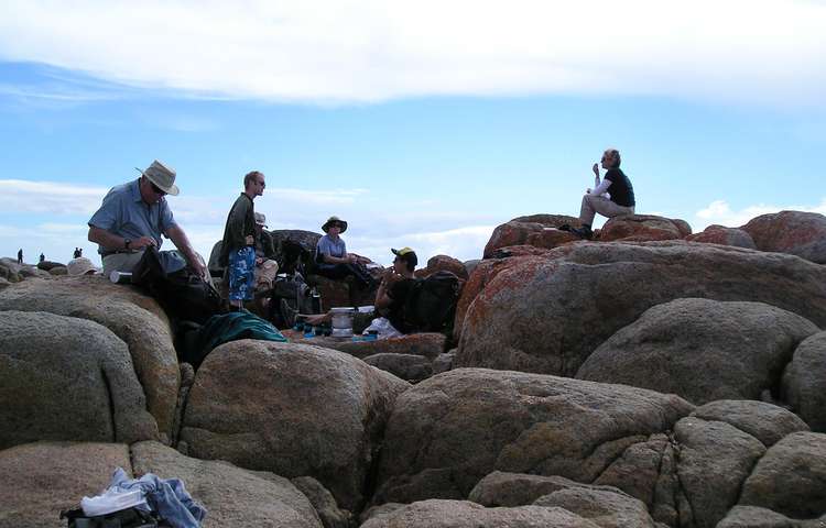 Lunch on the rocks