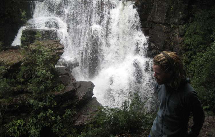 Kenna at Du Cane Falls