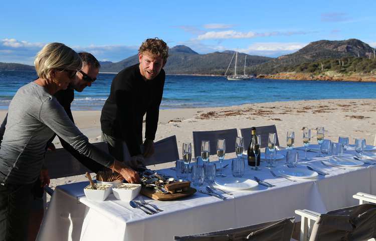 beach dinner