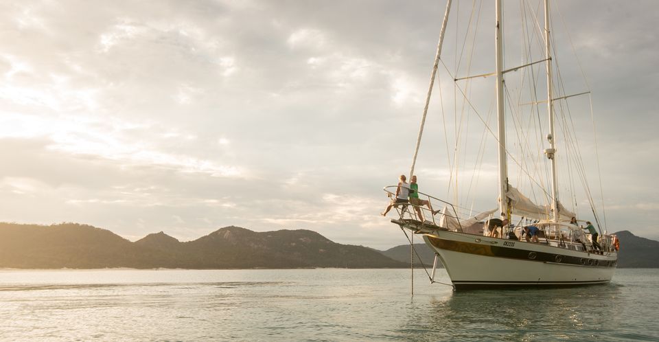 Wineglass Bay sunset sailing