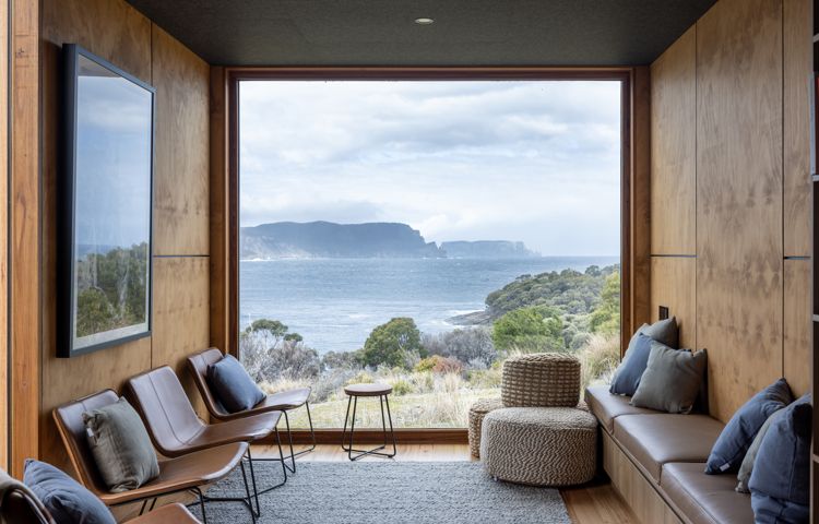 View over to the Three Capes from our private eco-accommodation