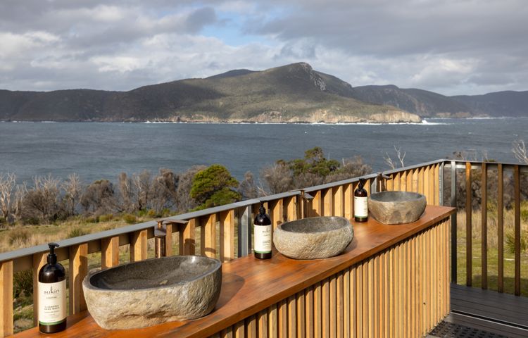 Our hand basins overlook the iconic Three Capes Track