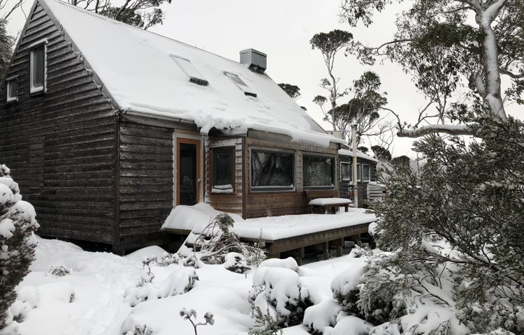 Stay nice and warm in winter, with our private huts on the Overland Track