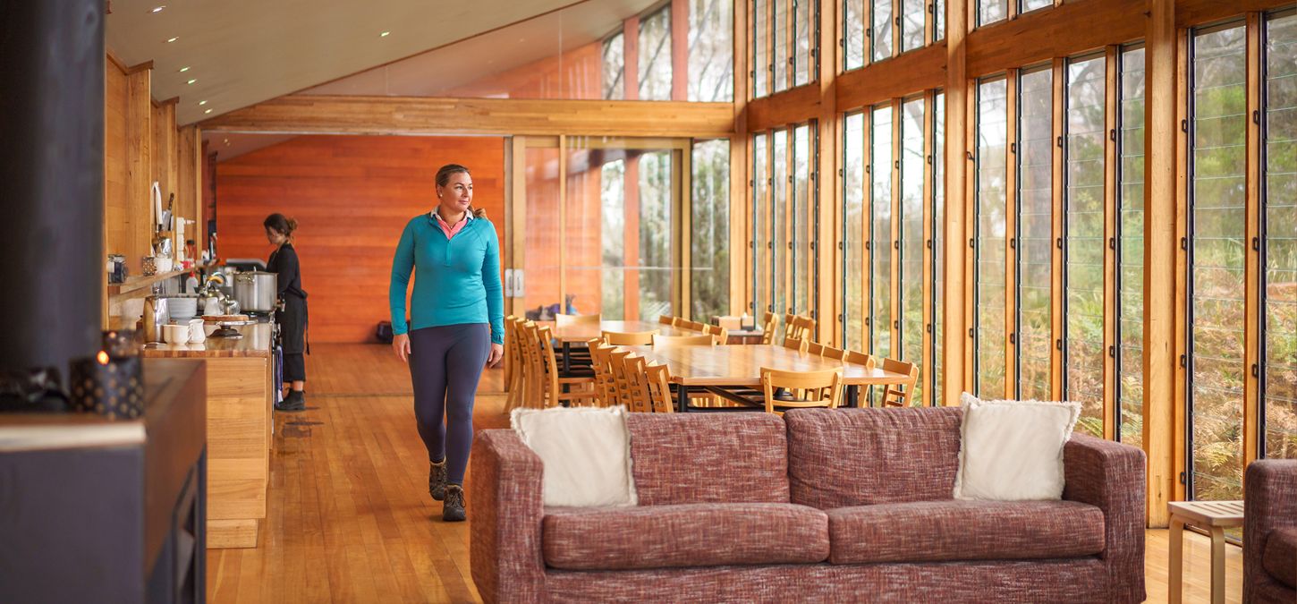 Our spacious and comfortable lodge is the perfect spot to relax after a day of bushwalking in Tasmania
