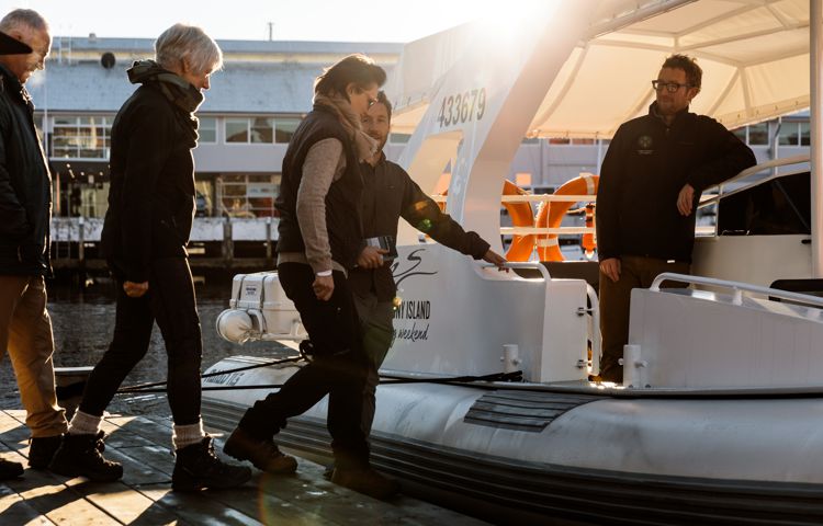 Bruny Island boarding boat