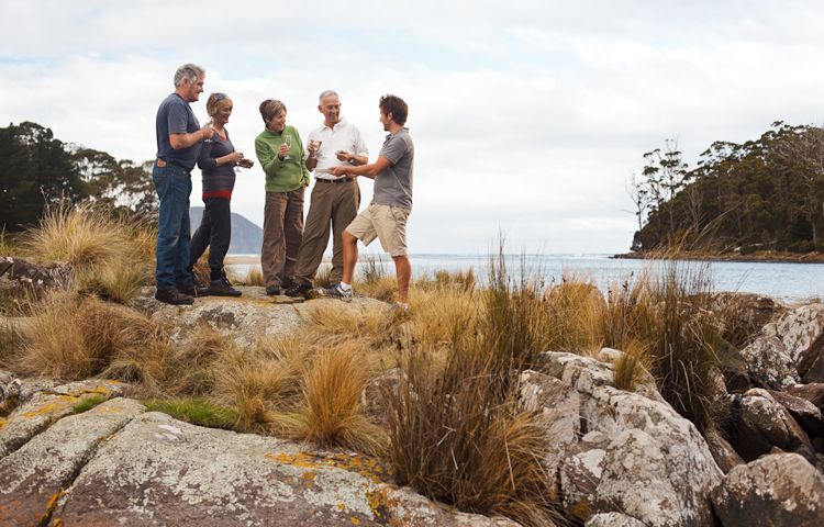 Serving fresh oysters, Bruny Island long Weekend