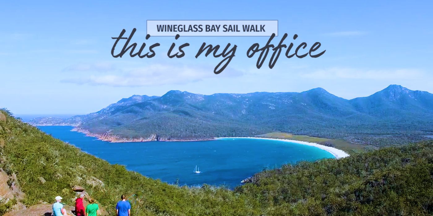 What Lauren McDermott discovered after trading a career for a life guiding the Wineglass Bay Sail Walk